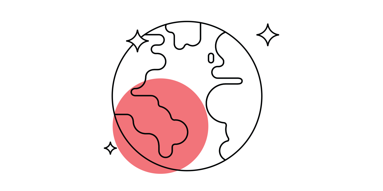 Illustration of a globe