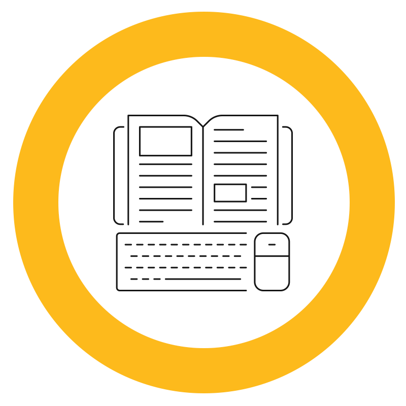 Pictogram of online tests